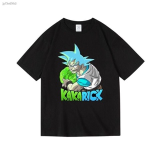 เสื้อยืดราคาถูก  เสื้อยืดผ้าฝ้ายNew Rick And Morty Dragon Ball Wukong แบรนด์น้ำพิมพ์เสื้อยืดสำหรับผู้ชายและผู เสื้อยืด