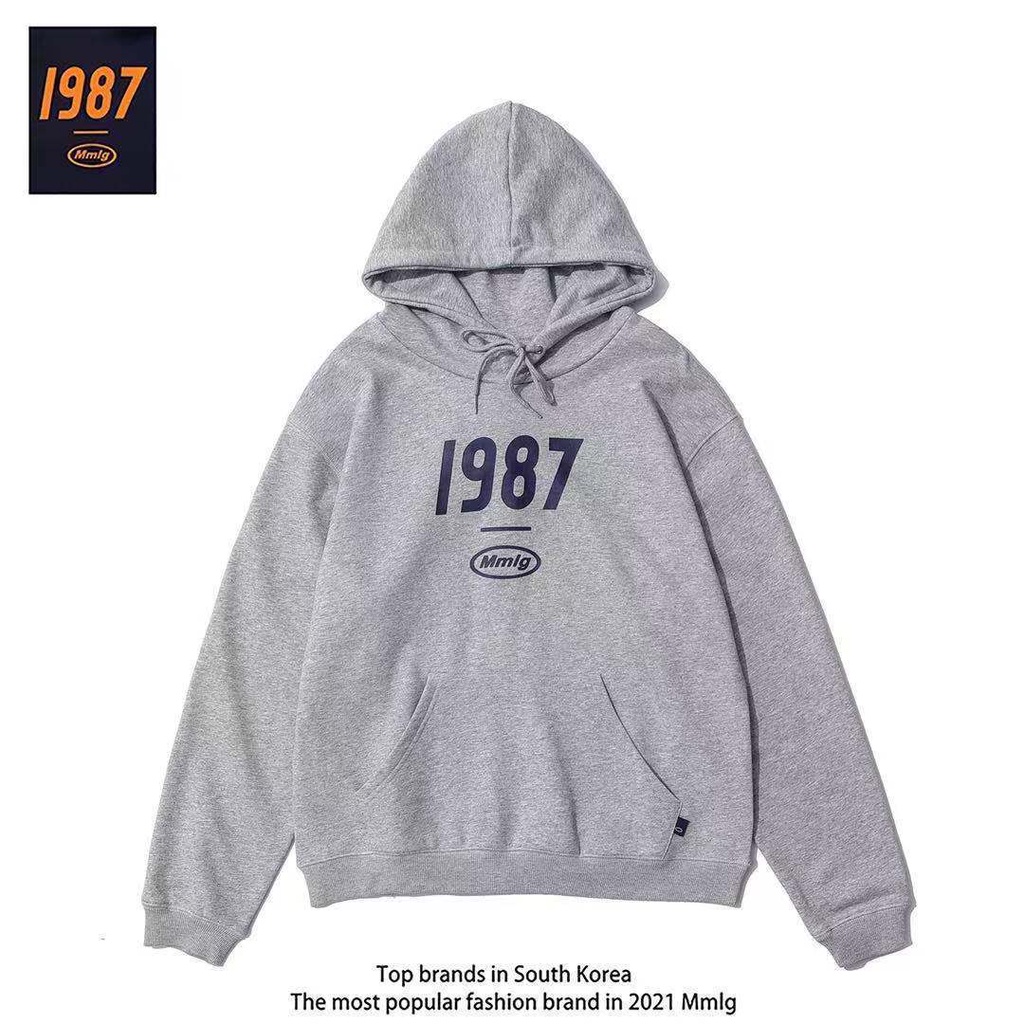 💞Hot sale💞South Korea 1987mmlg เสื้อกันหนาวผู้หญิงขนแกะใหม่หลวม 87mm hoodie ฤดูใบไม้ร่วงและฤดูหนาวเสื้อคู่ผู้ชาย