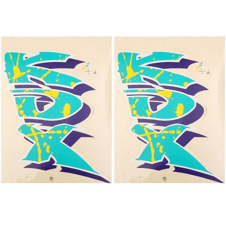 ★ส่งต่อ★เหมาะสําหรับ kawasaki KDX250 KDX200 KDX125 รถจักรยานยนต์ Decal การใช้ถังสติกเกอร์ Labeling