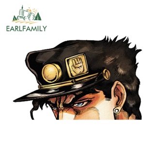 Earlfamily สติกเกอร์ไวนิล กันน้ํา ลายอนิเมะ JoJos Bizarre Adventure Star Platinum ขนาด 13 ซม. × 8.8 ซม. สําหรับตกแต่งรถยนต์