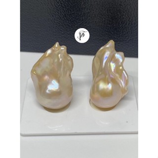 Baroque Earring Peach color คู่นี้ทรงมุกสวยค่ะ🥰🥰