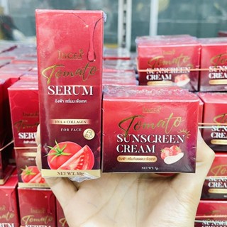 อิงฟ้า เซรั่มมะเขือเทศ INGFA Tomato Serum เซรั่มอิงฟ้า 30ml. / ครีมกันแดดมะเขือเทศ Ingfa Tomato Sunscreen Cream 7g.