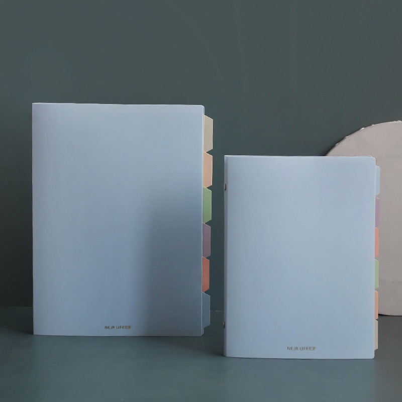 A5 20 หลุม B5 26 สีพาสเทลอ่อน Binder Notebook รีฟิล