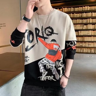 เสื้อแขนยาว เสื้อหนาว แฟชั่นฮิปฮอป สไตล์เกาหลี รุ่นหลวม สินค…