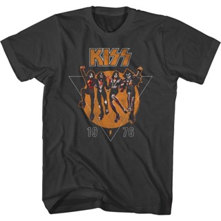 1976 KISS T-Shirt เสื้อยืดถูกๆ เสื้อเด็กหญิง เสื้อยืดสวยๆ