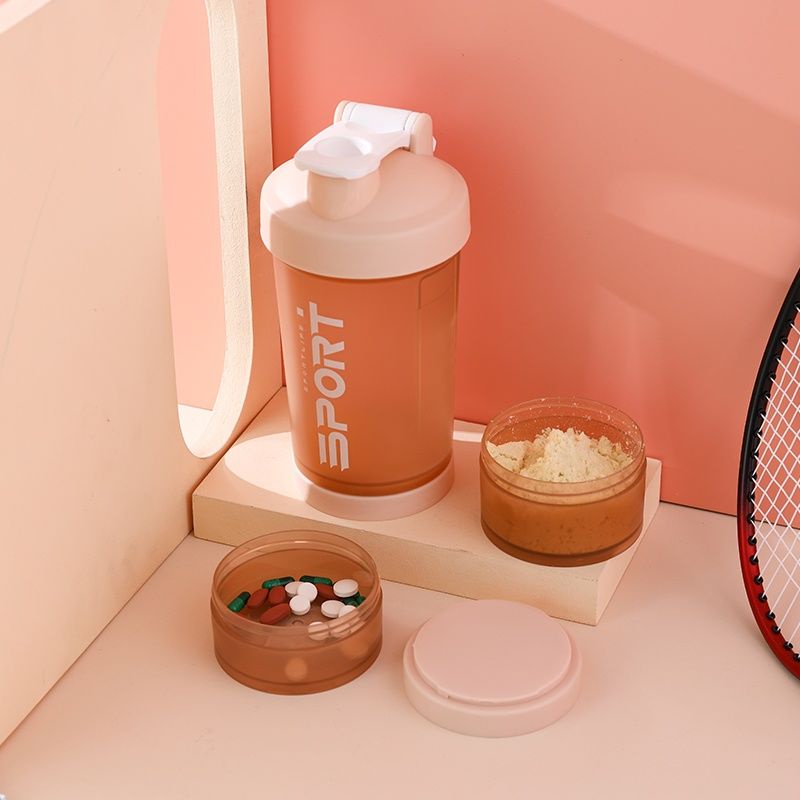 Shaker Cup Sports Bottle Water Cup Portable Protein Powder Blender Cup Handy Cup Gym Scale Cup