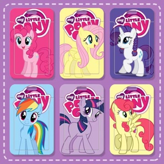 กระเป๋าใส่บัตรอาหาร บัตรรถบัส บัตรประจําตัวประชาชน ลายการ์ตูน Little Pony and Her Friends สําหรับนักเรียน