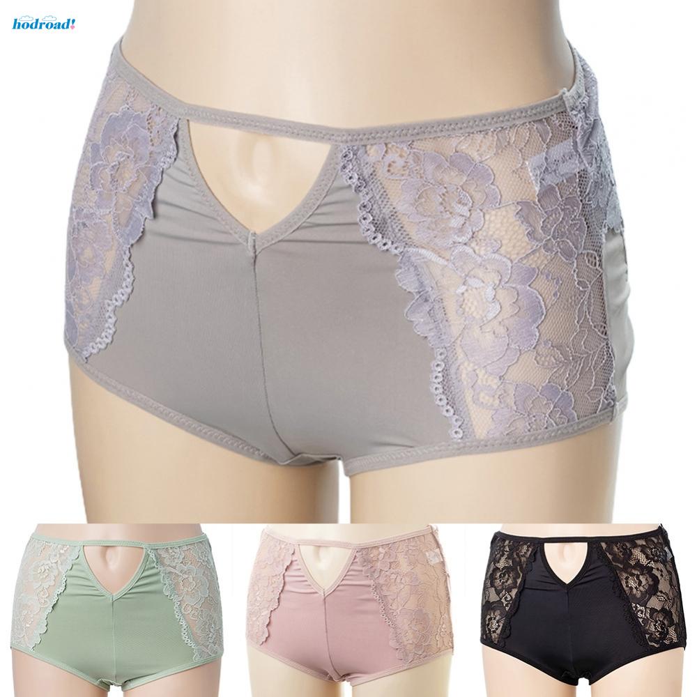 【HODRD】Plus Size Womens Lace Underwear High-Waist Seamless Briefs Sexy Comfy Panties【Fashion】 #7