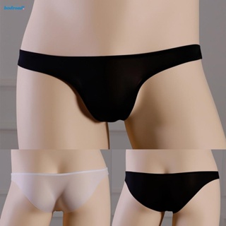 【HODRD】Men Thong Underpants Underwear Bulge Pouch Comfortable Ice Silk Low Waist【Fashion】