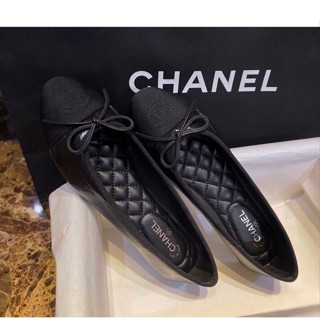 พรี​ ราคา4700 Chanel รองเท้าแตะ รองเท้าบัลเล่ต์ รองเท้าส้นแบน34-41