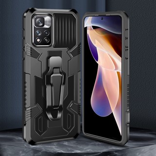 เคส Xiaomi Redmi Note 11 11S 10 10s 11 Pro+ 5G เคสโทรศัพท์มือถือ กันกระแทก พร้อมคลิปหนีบเข็มขัด สําหรับ