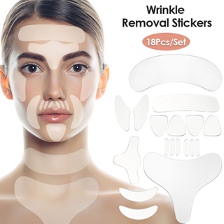 18pcs Silicone Face Stickers Nasolabial Folds Eye Mask stickers Skin Rejuvenation Beauty sticker Wrinkle Sticker