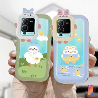 เคส VIVO Y21A Y21T Y12S Y12 Y20 V23E Y16 V21 Y15S Y91C Y21 2021 Y30 Y35 Y21S Y20S Y12i Y33T Y01 Y91 Y22 Y22S Y30i Y93 เคสใสเป็ดเหลือง เคสโทรศัพท์มือถือ