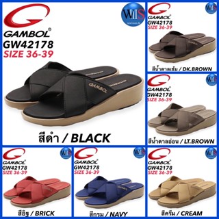 GAMBOL รองเท้าแตะแบบสวม ส้นเตารีด รุ่น GW42178