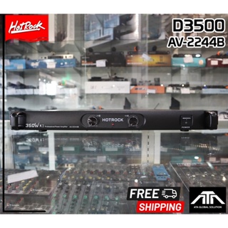 HOTROCK D3500 เพาเวอร์แอมป์ D-3500 Class D 350+350 วัตต์ ที่ 8 โอห์ม 2CH ขับดอก 15 นิ้ว ได้ 2 ข้างละ 2 ดอก