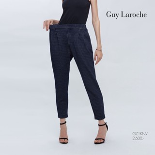 Guy Laroche กางเกงขาวยาว กาง﻿เ﻿กงผู้หญิง Pants กางเกงทำงานทรงสุภาพลาย Stripes สีกรม (GZ1KNV)