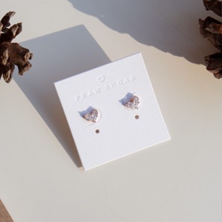 Mini Heart Earrings - ต่างหูหัวใจเล็ก (ก้านต่างหูเป็นเงินแท้)