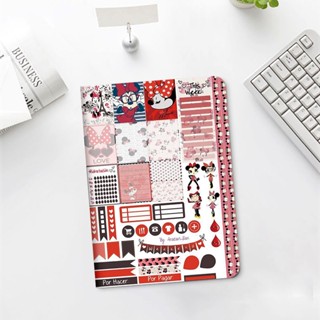 Minnie เคสไอแพด air 4 5 mini 1 2 3 4 5 6 เคส pro 11 10.2 10.9 2021 cover gen 7/8/9 10 Airbag tri-fold pen slot case