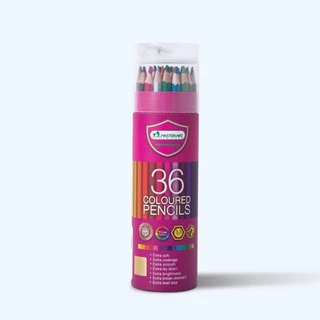 Master Art บรรจุกระบอก ชุดสีไม้ Premium ไส้ใหญ่พิเศษ สีไม้มาสเตอร์อาร์ต ดินสอสีไม้ ดินสอสี สีไม้ Colour Pencil แท่งยาว