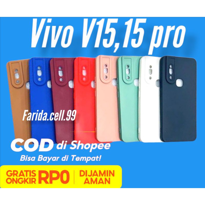 CASE/SOFTCASE MACAROON VIVO V15/V15 pro V19, V17,