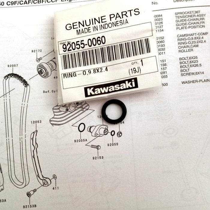 แหวน โอ 9205-0060***