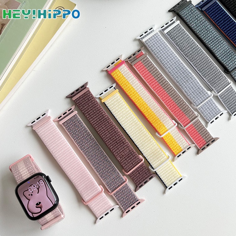สายนาฬิกาข้อมือไนล่อน สําหรับ iwatch ultra 49 มม. iwatch series 8 7 6 se 5 4 3 45 มม. 41 มม. 40 มม. 44 มม. 42 มม. 38 มม.