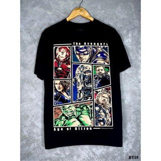 Avengersเสื้อยืดสีดำสกรีนลายBT59