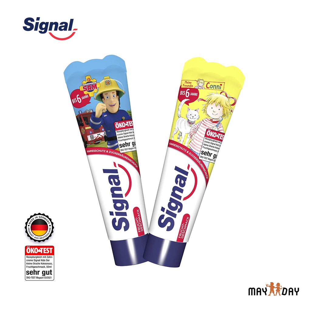 **ถูกที่สุด** ยาสีฟันเด็ก 0–6 ขวบ SIGNAL ตั้งแต่ฟันซี่แรก กลืนได้ จากเยอรมัน Baby Kids Toothpaste แป