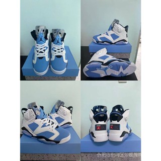 Ak-sports Air Jordan 6 Retro "มหาวิทยาลัยสีฟ้า" OUWU