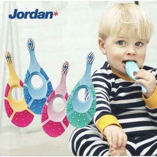 Jordan แปรงสีฟันเด็ก จอร์แดน สเต็ป1 สำหรับเด็กอายุ 0-2ปี คละลาย แพ็ค 1 ด้าม