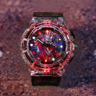 Sero Ultraman นาฬิกาข้อมือดิจิทัล มีไฟ LED เรืองแสง ลายการ์ตูนอนิเมะ สําหรับเด็ก