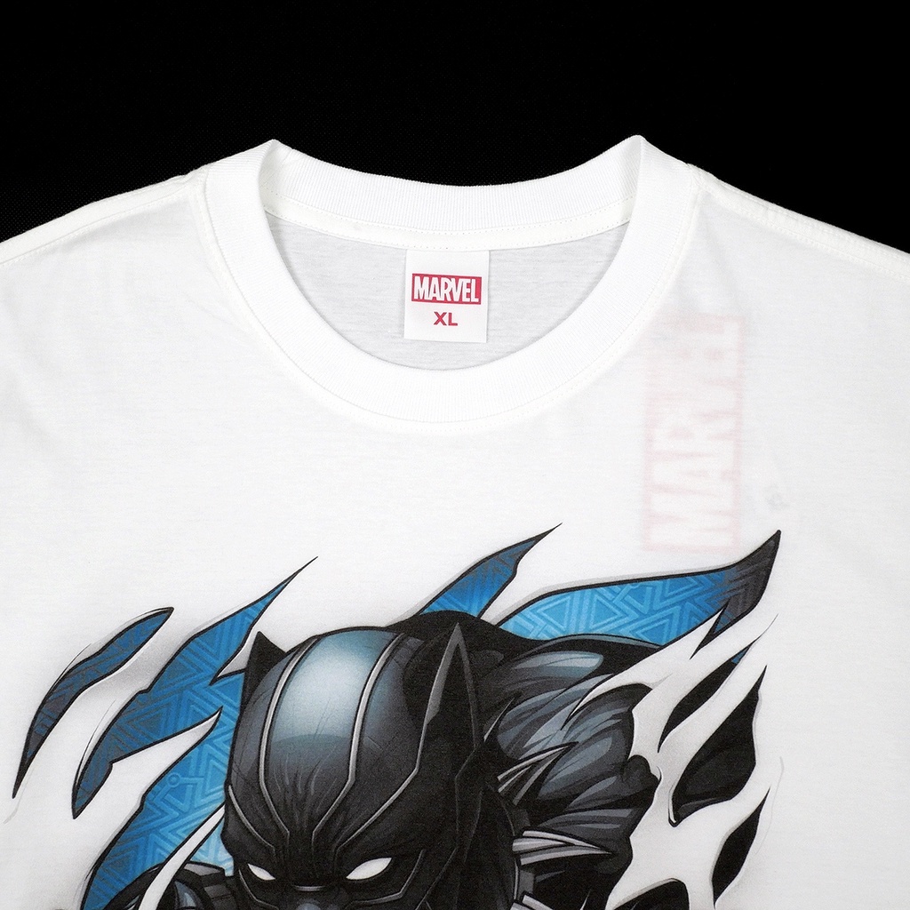 Power 7 Shop เสื้อยืดการ์ตูน มาร์เวล Black Panther ลิขสิทธ์แท้ MARVEL COMICS T-SHIRTS (MVX-315) — صورة 3