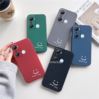 Ready Stock เคส Phone Casing for Infinix Hot 20 20i 20s 12 Pro Note 12 2023 Pro 4G 5G เคสโทรศัพท์ Candy Colors Smiley Pattern Matte Smartphone Case Silicagel Soft Case Ultra Thin Protection Cover