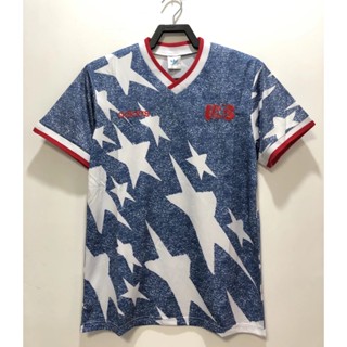 เสื้อกีฬาแขนสั้น ลายทีมชาติฟุตบอล USA 94 ไซส์ S-XXL ชุดเยือน สไตล์วินเทจ AAA