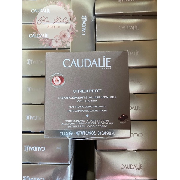 (มีส่วนลดเพิ่ม)พร้อมส่ง ของใหม่ Caudalie vinexpert 30เม็ด บำรุงผิว EXPJuly2026