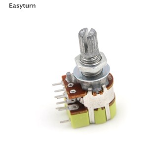 Easyturn B50K 50K โอห์ม สวิตช์ควบคุมระดับเสียง โพเทนชิโอมิเตอร์ แบบคู่