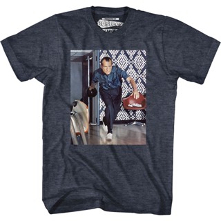 Vintage Richard Nixon Bowling T-Shirt เสื้อยืดคอกลม เสื้อยืดเท่