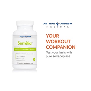 Arthur Andrew Medical, Serretia, Serrapeptase Formula for Muscle and Sinus Support, 180 Capsules