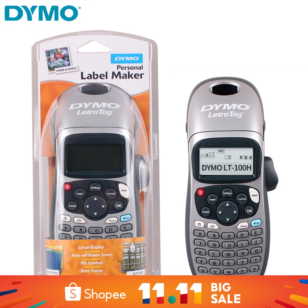 ของแท้ Dymo Letratag LT-100H เครื่องปริ้นท์ฉลาก แบบมือถือ สําหรับฉลาก 12 มม. LT 12267 91201 91202 91203 91204