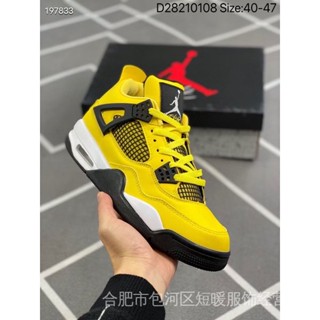 Air JORDAN 4 เรโทร สีเหลือง พรีเมี่ยม 0GDS