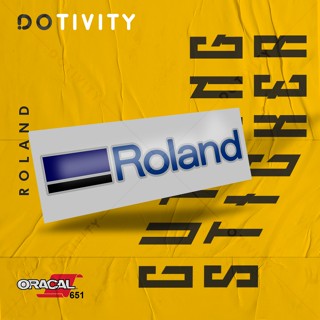 Roland สติกเกอร์ตัด 2 สี 3 สี