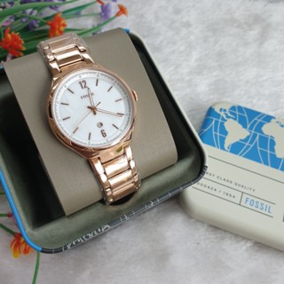 Ashtyn Three-Hand Date Rose Gold-Tone Stainless Steel Watch