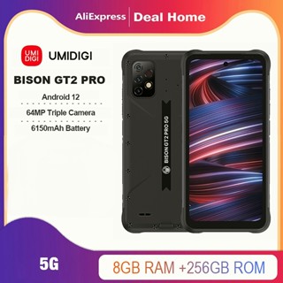 UMIDIGI BISON GT2 Pro 5G Rugged Phone 64MP Camera 8GB 256GB 6150mAh 6.5 inch Android 12 Dimensity 900 5G 6nm Octa Core OTG NFC