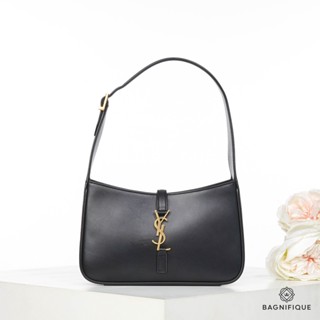 YSL HOBO BLACK SMOOTH LEATHER GHW