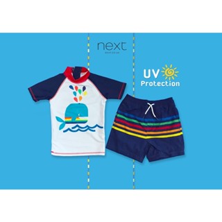 ✅ [2-4Y] Whael 2 Pcs Swim Set UV Protection ชุดว่ายน้ำ ปลาวาฬ 2 ชิ้น ป้องกันแสงแดด