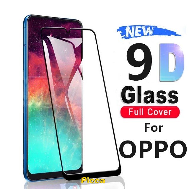 ฟิล์มกระจกนิรภัยกันรอยหน้าจอ แบบเต็มจอ 9D สําหรับ OPPO A15 A16 A95 A57 A74 A12 A54 A37 A1K A3S A77 A5S A7 F11 A11K A53 A33 A5 A9 A31 A92 A52 A72 A11 F9 Reno 7 5F 7Z 6 4 4F A94 ฝาครอบ