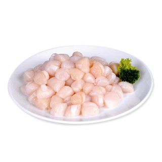 [ขนส่งด้วยรถเย็น]เนื้อหอยเชลล์แช่แข็ง (ขนาด 40-60 ตัว/ปอนด์) 1 กก. - Frozen Scallop Meat (40-60 pcs/lb) 1 kg