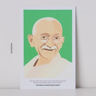 โปสการ์ดภาพบุคคลสำคัญ MAHATMA GANDHI (มหาตมะ คานธี)