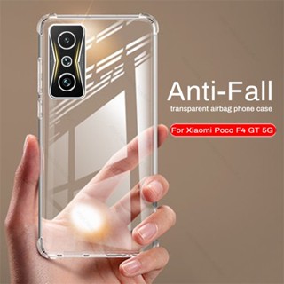 For Poco F4 GT 5G Case Clear Airbag TPU Shockproof Bumper Cover Poko Little F 4 Pocof4 GT 5G NFC Anti-Fall Camera Protect shells