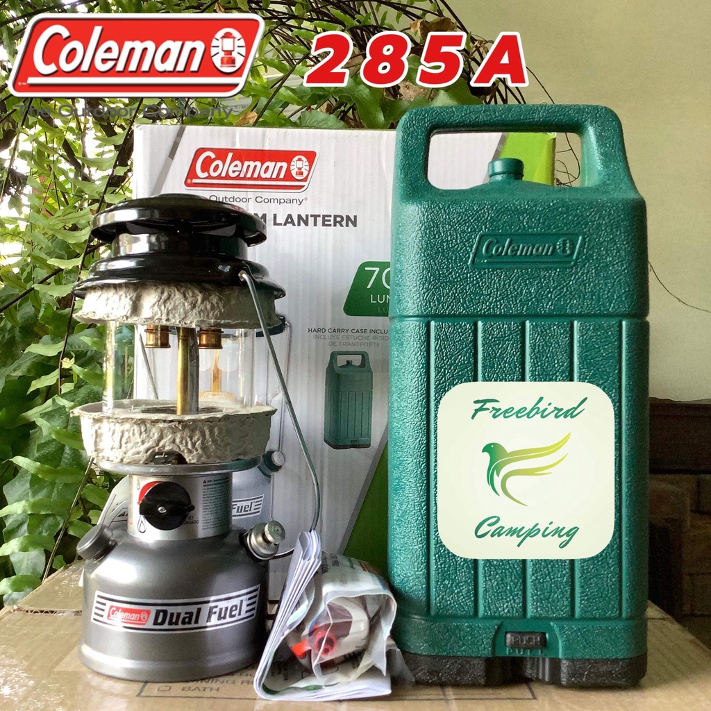 COLEMAN 285A Premium Dual Fuel Lanter รุ่นเก่าฝาโลหะ ตะเกียง โคลแมน ตะเกียง2ใส้ ใช้ได้ทั้งเบนซินขาวแ